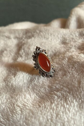 Anello in Argento con Corniola