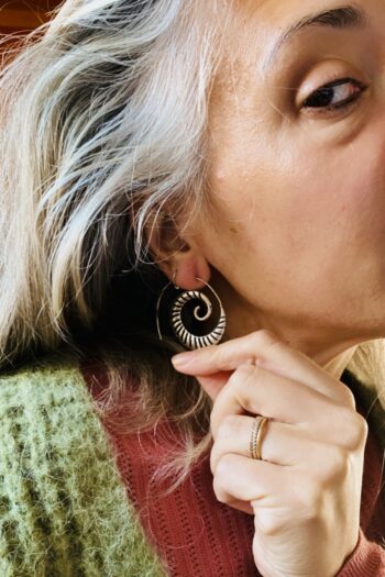 Orecchini Spirale - Oro e Argento