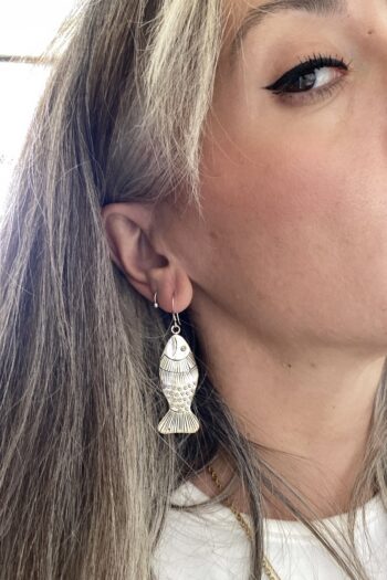 Orecchini in argento - Pesce