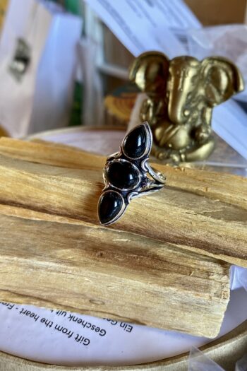 Anello tre pietre - Onice