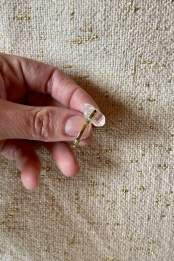 Anello con Quarzo grezzo