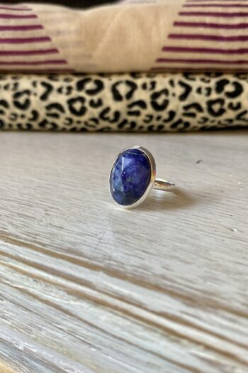 Anello Pietra Sodalite