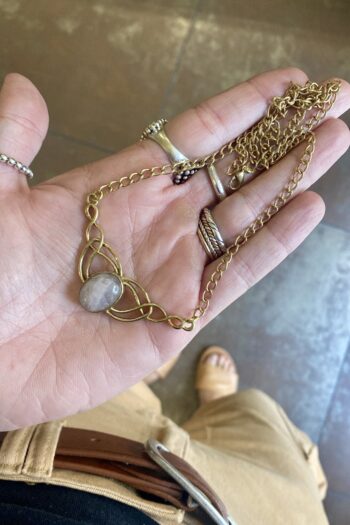 Collana Pietra Quarzo Rosa