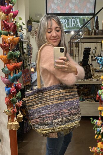 Borsa Tappeto Riciclato - Sfumature Crepuscolo