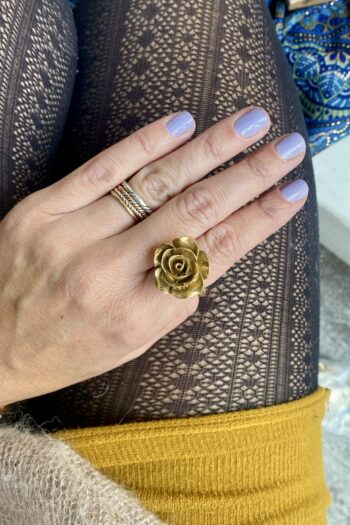 Anello Fiore • Rosa