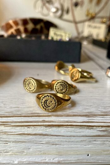 Anello incisione • Mezzaluna