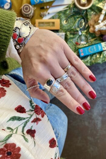 Anello Labradorite - Regolabile