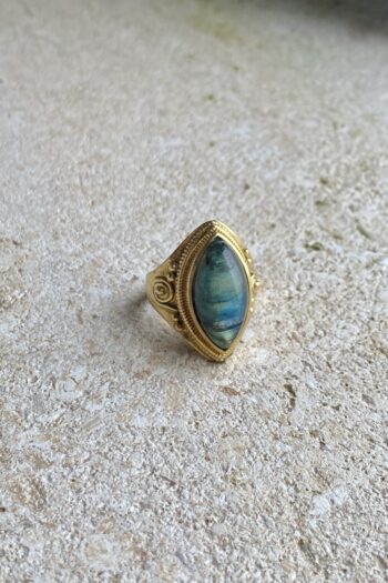 Anello Labradorite