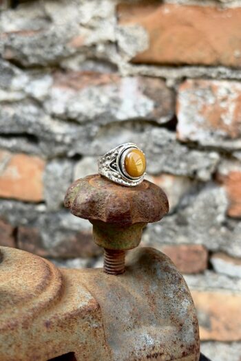 Anello Occhio di Tigre • Regolabile