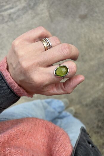 Anello Peridoto • misura 16.5