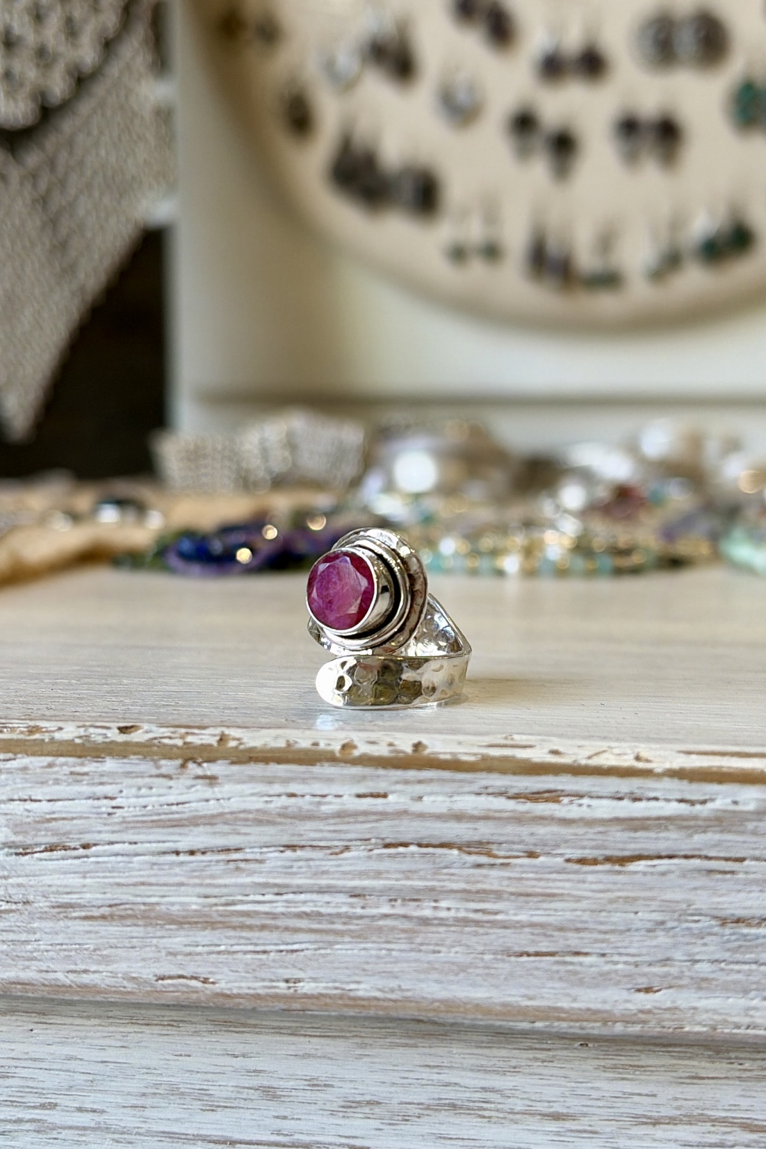 Anello Radice di Rubino • Regolabile