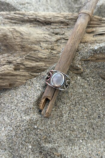 Anello in Argento e Pietra di Luna 🌙 misura 14