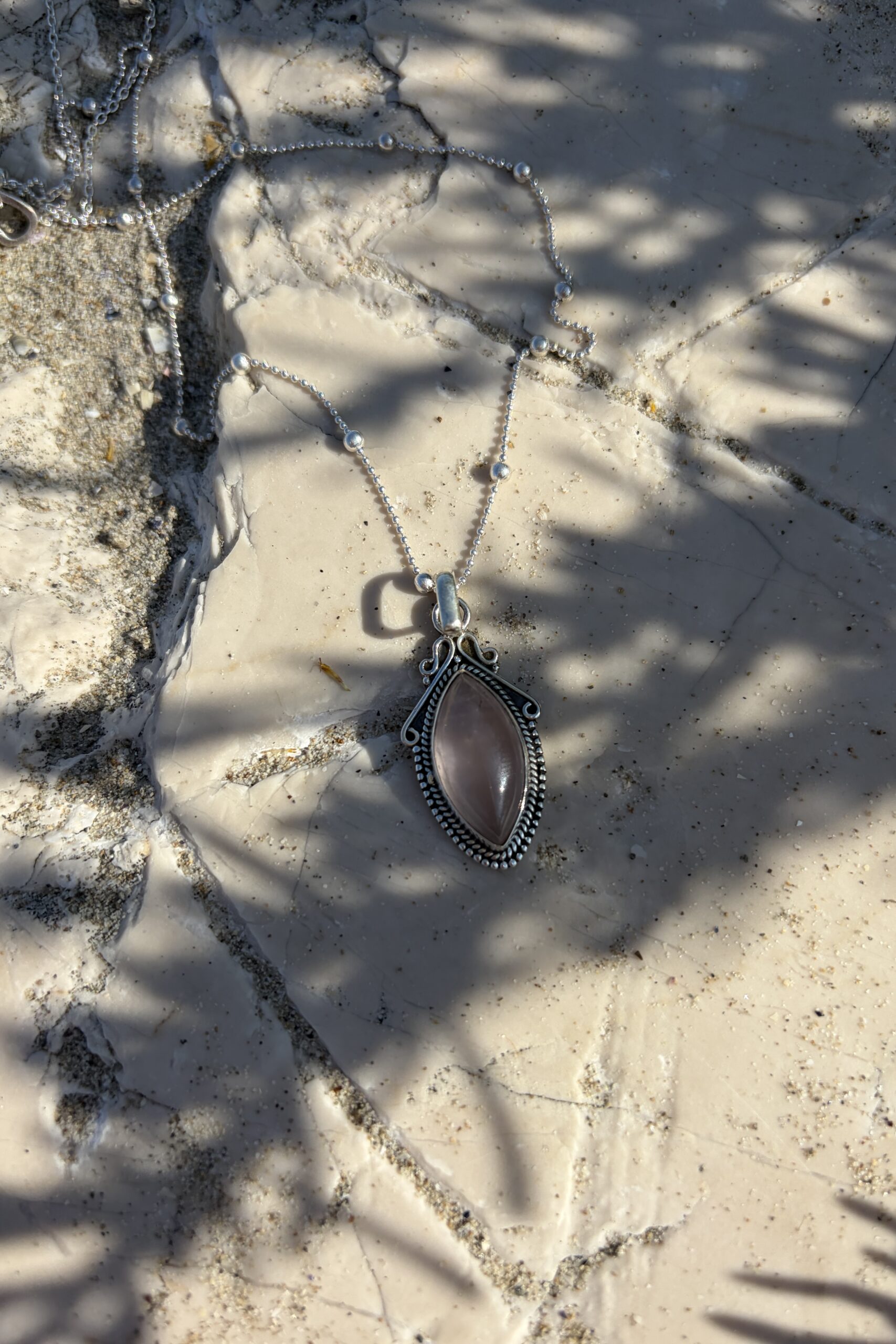 Collana Quarzo Rosa