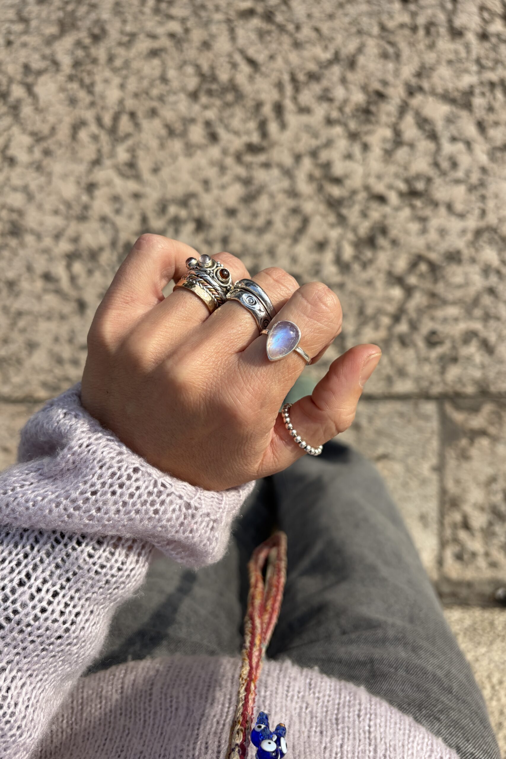 Anello Pietra di Luna • misura 17