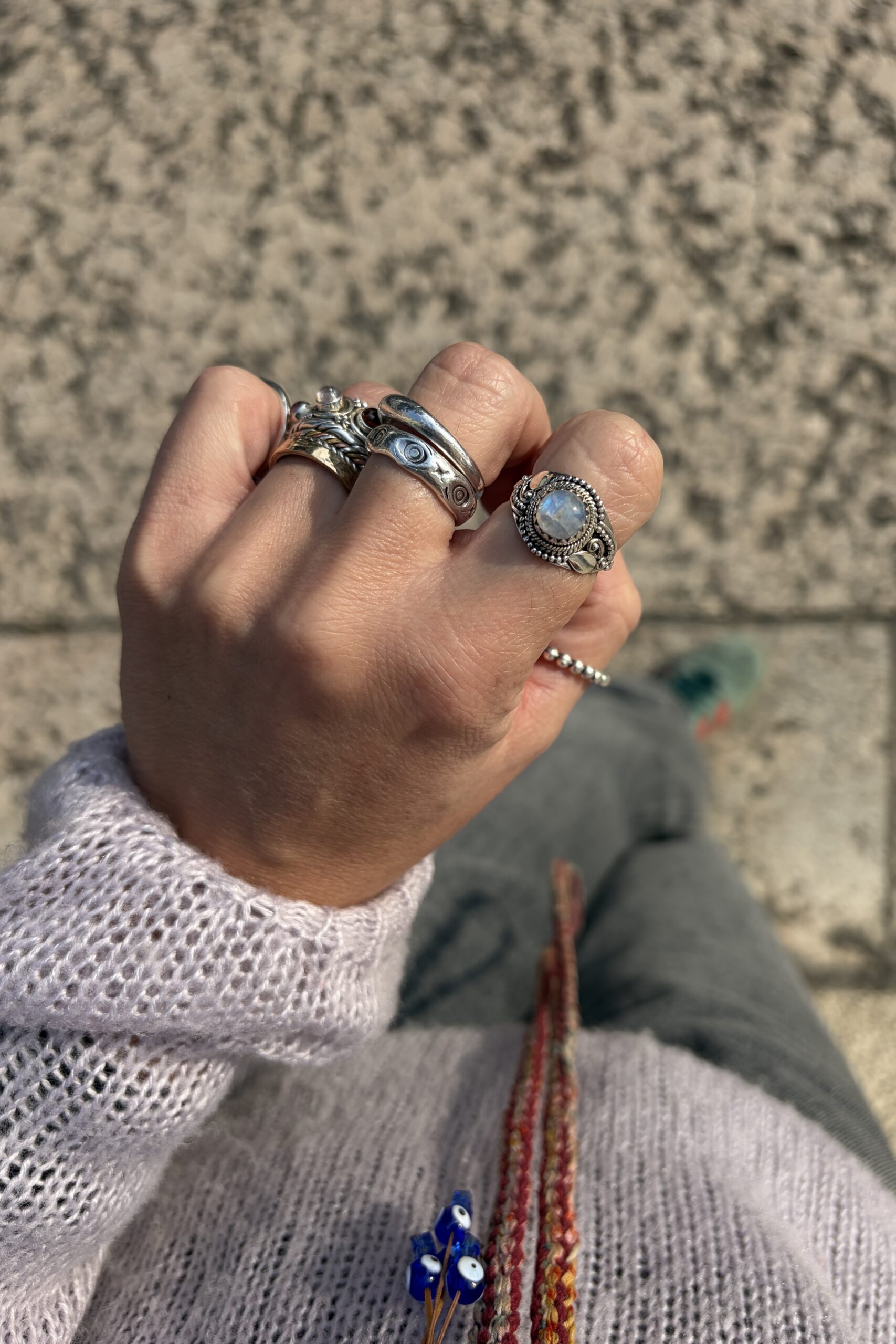 Anello Pietra di Luna • misura 14.5