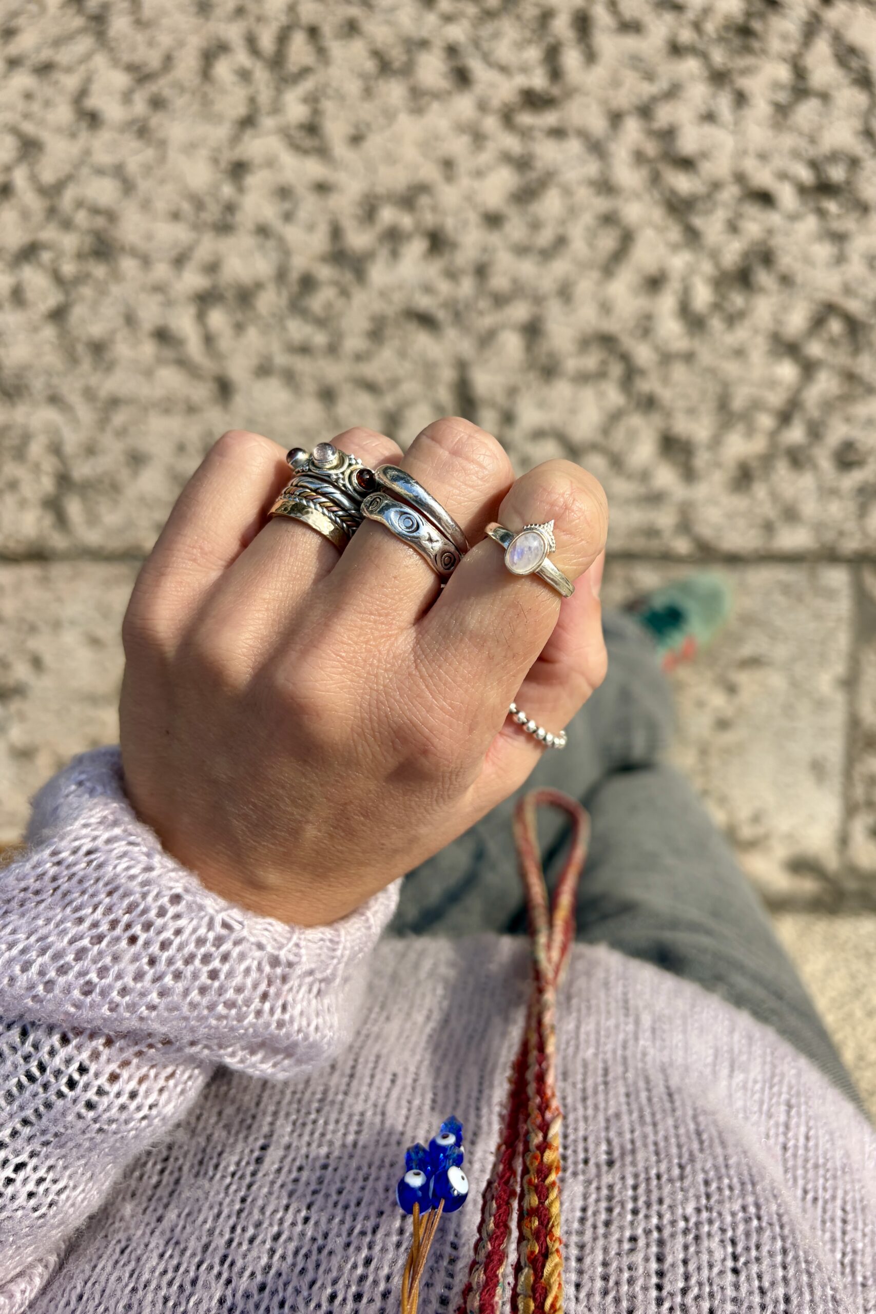 Anello Pietra di Luna • misura 11.5